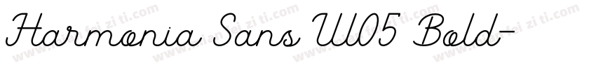 Harmonia Sans W05 Bold字体转换